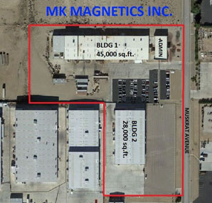 MK Magnetics (Bird's-eye View of Property)